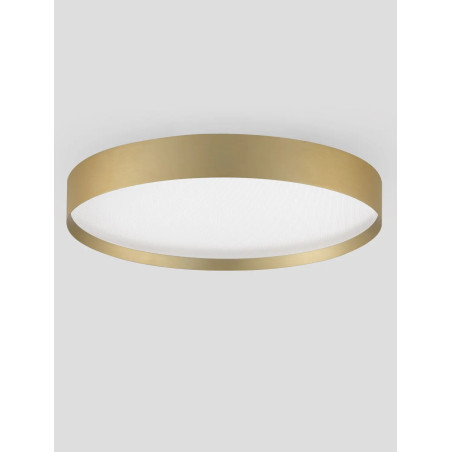 Plafon okrągły ze ściemniaczem i zmienną barwą światła Sellas 40cm LED 2700/3000K szczotkowane złoto