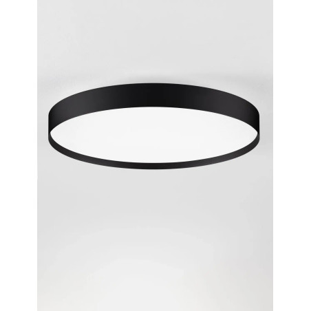 Plafon okrągły ze ściemniaczem i zmienną barwą światła Sellas 50cm LED 2700/3000K czarny