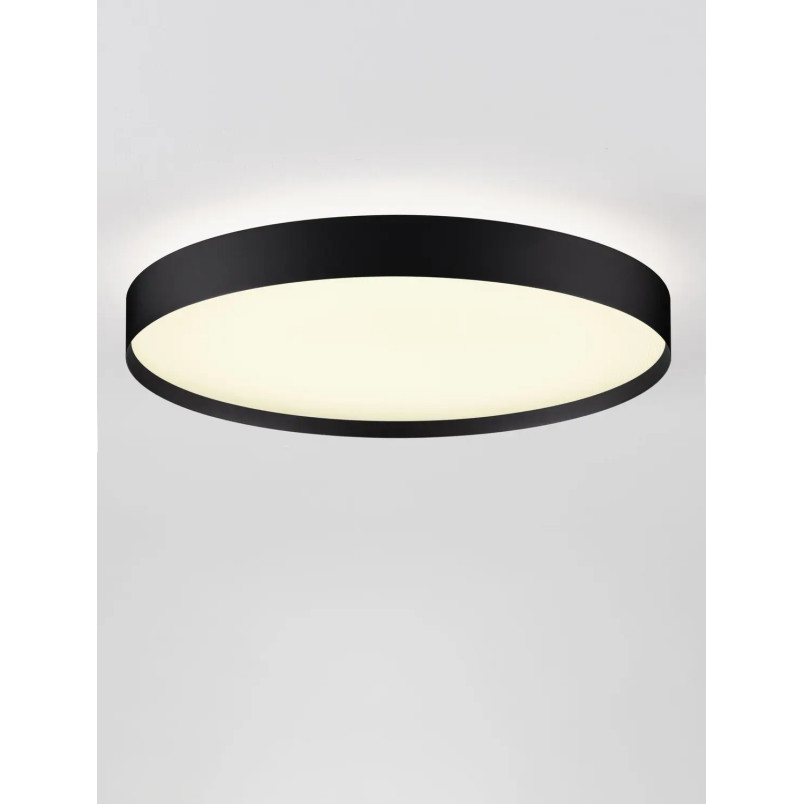 Plafon okrągły ze ściemniaczem i zmienną barwą światła Sellas 50cm LED 2700/3000K czarny