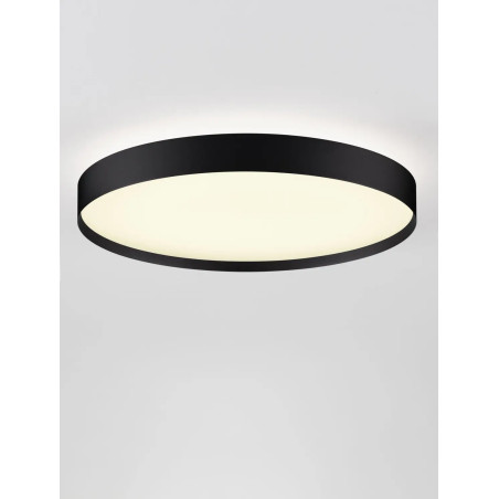 Plafon okrągły ze ściemniaczem i zmienną barwą światła Sellas 50cm LED 2700/3000K czarny