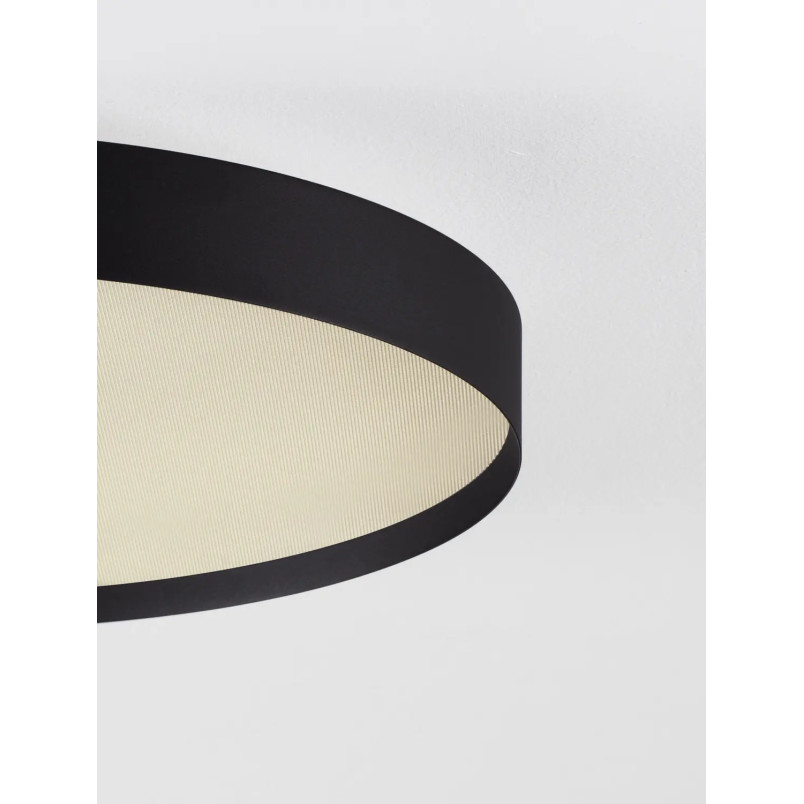 Plafon okrągły ze ściemniaczem i zmienną barwą światła Sellas 50cm LED 2700/3000K czarny