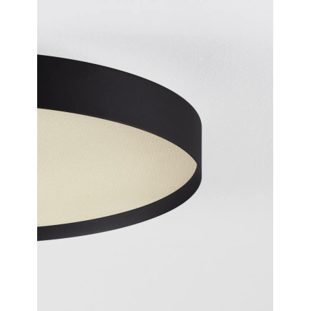Plafon okrągły ze ściemniaczem i zmienną barwą światła Sellas 50cm LED 2700/3000K czarny