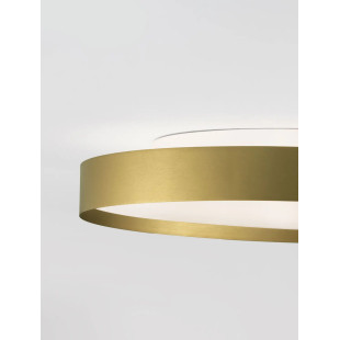 Plafon okrągły ze ściemniaczem i zmienną barwą światła Sellas 50cm LED 2700/3000K szczotkowane złoto