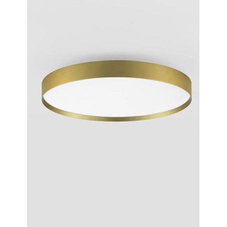 Plafon okrągły ze ściemniaczem i zmienną barwą światła Sellas 50cm LED 2700/3000K szczotkowane złoto