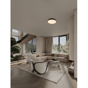 Plafon modern ściemniany Ridotti 50cm LED 3000K czarny