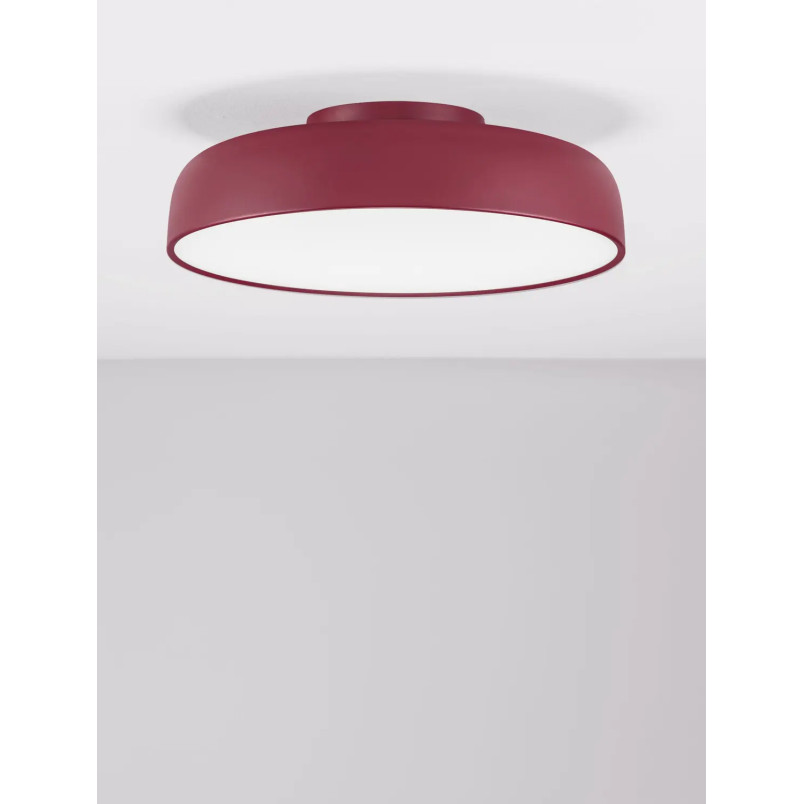 Plafon modern ściemniany Ridotti 50cm LED 3000K bordowy