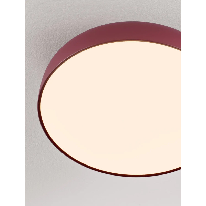 Plafon modern ściemniany Ridotti 50cm LED 2700K bordowy