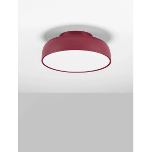 Plafon modern ściemniany Ridotti 40cm LED 3000K bordowy