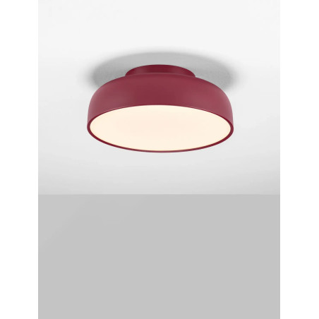 Plafon modern ściemniany Ridotti 40cm LED 3000K bordowy