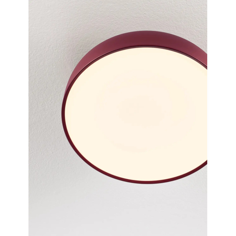 Plafon modern ściemniany Ridotti 40cm LED 3000K bordowy