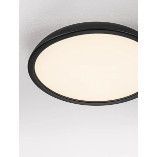 Plafon minimalistyczny ściemniany Fossa 60cm triac LED 3000K czarny