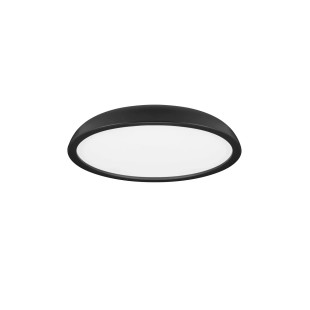 Plafon minimalistyczny ściemniany Fossa 60cm triac LED 3000K czarny
