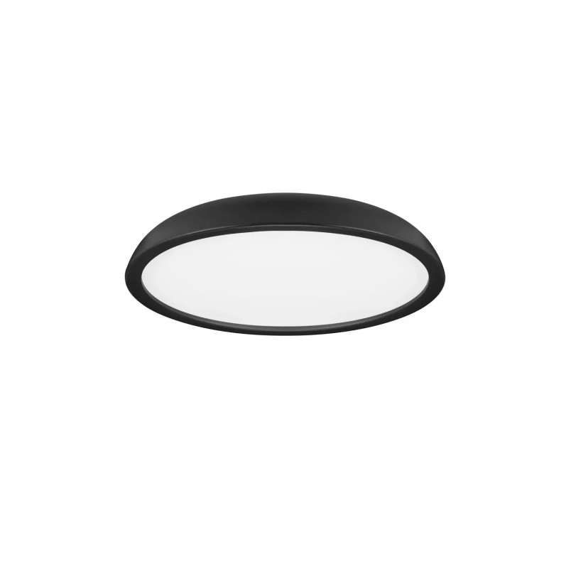 Plafon minimalistyczny ściemniany Fossa 60cm triac LED 3000K czarny