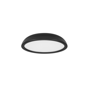 Plafon minimalistyczny ściemniany Fossa 45cm triac LED 3000K czarny
