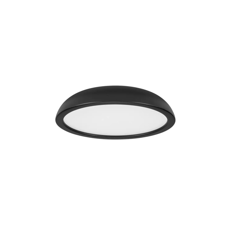 Plafon minimalistyczny ściemniany Fossa 45cm triac LED 3000K czarny