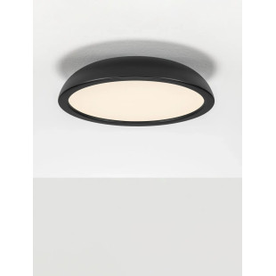 Plafon minimalistyczny ściemniany Fossa 45cm triac LED 3000K czarny