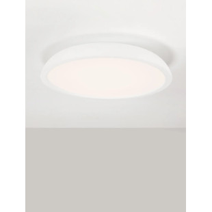 Plafon minimalistyczny ściemniany Fossa 60cm triac LED 3000K biały