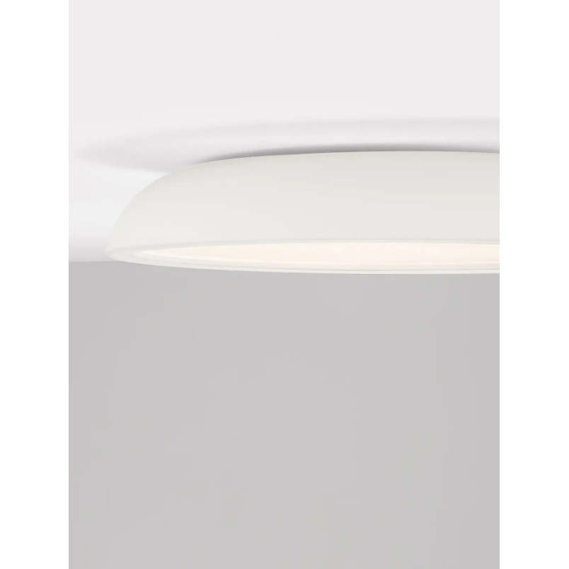 Plafon minimalistyczny ściemniany Fossa 60cm triac LED 3000K biały