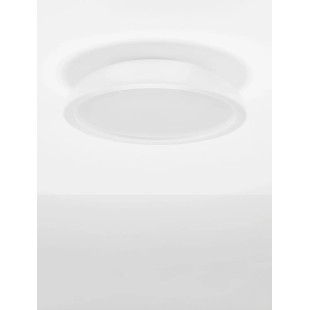 Plafon minimalistyczny ściemniany Fossa 45cm triac LED 3000K biały