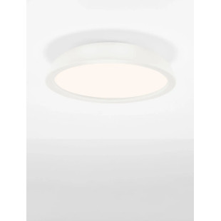 Plafon minimalistyczny ściemniany Fossa 45cm triac LED 3000K biały
