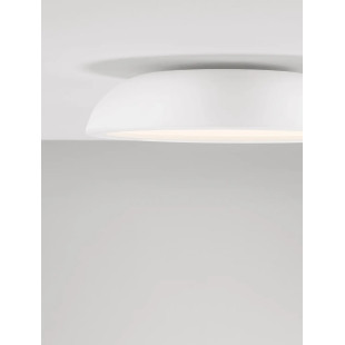 Plafon minimalistyczny ściemniany Fossa 45cm triac LED 3000K biały