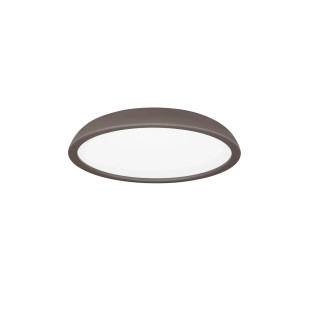 Plafon minimalistyczny ściemniany Fossa 60cm triac LED 3000K brązowy