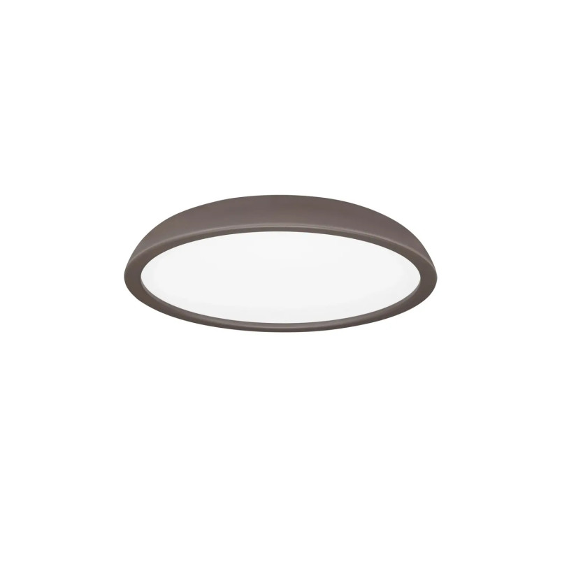 Plafon minimalistyczny ściemniany Fossa 60cm triac LED 3000K brązowy