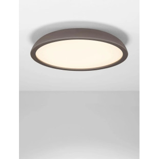 Plafon minimalistyczny ściemniany Fossa 60cm triac LED 3000K brązowy