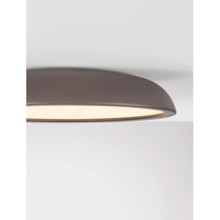 Plafon minimalistyczny ściemniany Fossa 60cm triac LED 3000K brązowy