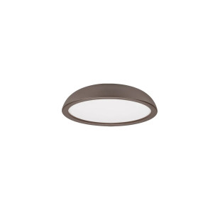 Plafon minimalistyczny ściemniany Fossa 45cm triac LED 3000K brązowy