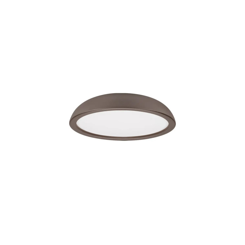 Plafon minimalistyczny ściemniany Fossa 45cm triac LED 3000K brązowy