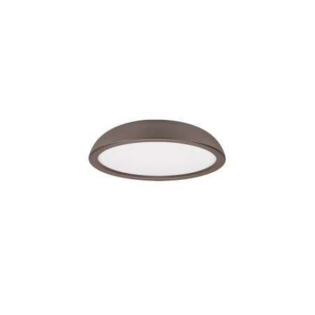 Plafon minimalistyczny ściemniany Fossa 45cm triac LED 3000K brązowy