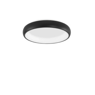 Plafon okrągły ze ściemniaczem triac Calda 41cm LED 3000K czarny