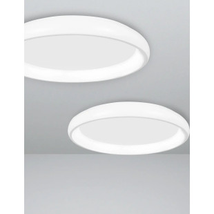 Plafon okrągły ze ściemniaczem triac Calda 41cm LED 3000K biały