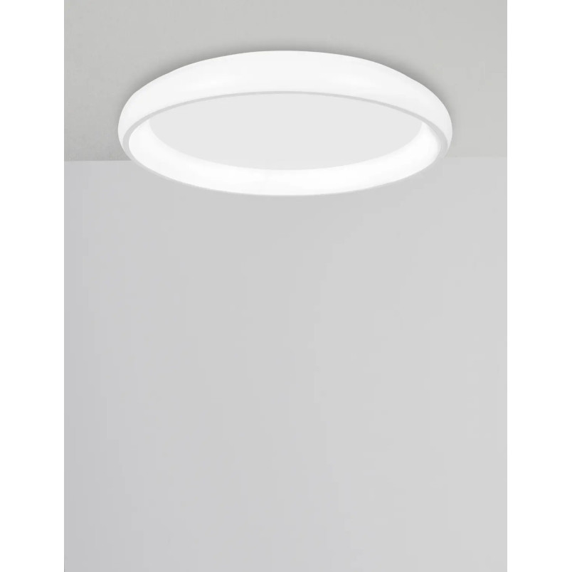Plafon okrągły ze ściemniaczem triac Calda 41cm LED 3000K biały