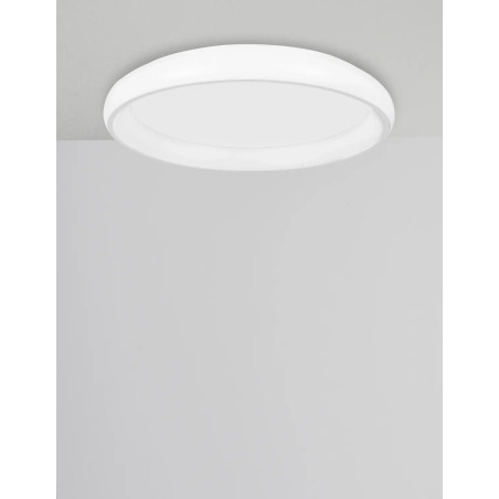 Plafon okrągły ze ściemniaczem triac Calda 41cm LED 3000K biały