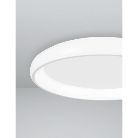 Plafon okrągły ze ściemniaczem triac Calda 41cm LED 3000K biały