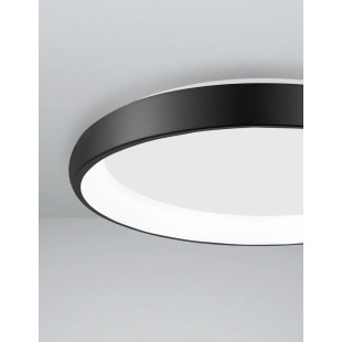 Plafon okrągły ze ściemniaczem triac Calda 61cm LED 3000K czarny