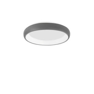 Plafon okrągły ze ściemniaczem triac Calda 41cm LED 3000K szary