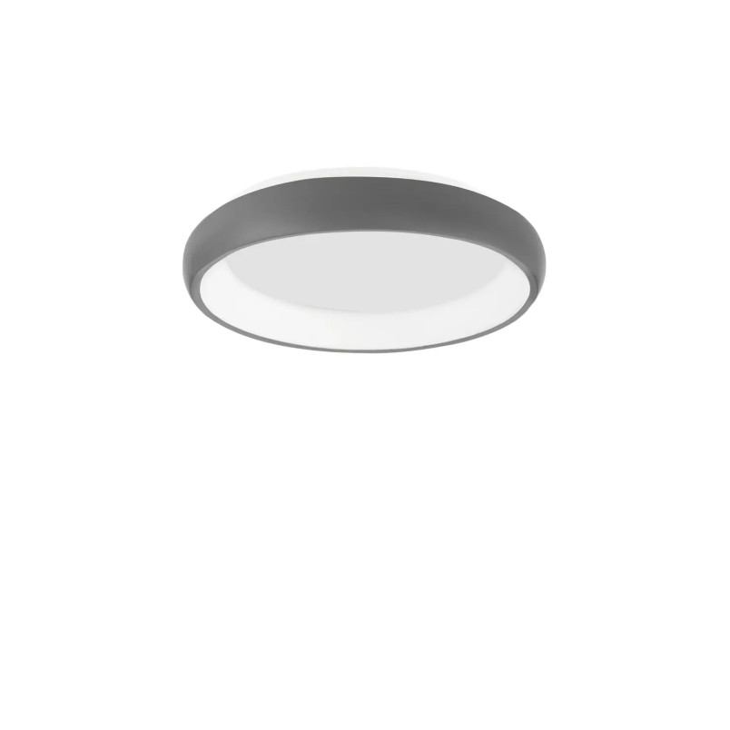 Plafon okrągły ze ściemniaczem triac Calda 41cm LED 3000K szary