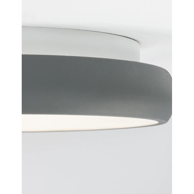 Plafon okrągły ze ściemniaczem triac Calda 41cm LED 3000K szary