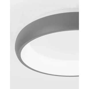 Plafon okrągły ze ściemniaczem triac Calda 41cm LED 3000K szary