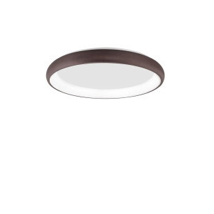 Plafon okrągły ze ściemniaczem triac Calda 61cm LED 3000K brązowy