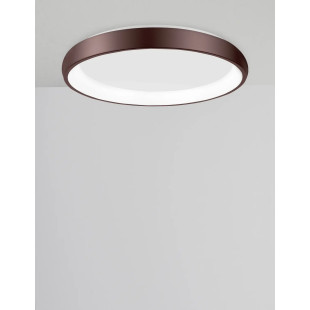 Plafon okrągły ze ściemniaczem triac Calda 61cm LED 3000K brązowy