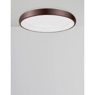 Plafon okrągły ze ściemniaczem triac Calda 61cm LED 3000K brązowy