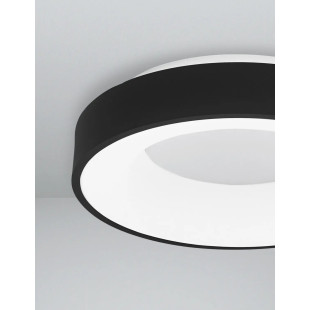 Plafon okrągły - ściemniacz triac Surdo 38cm Thin LED 3000K czarny