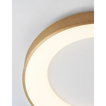 Plafon okrągły - ściemniacz triac Surdo 38cm Thin LED 3000K szczotkowane złoto