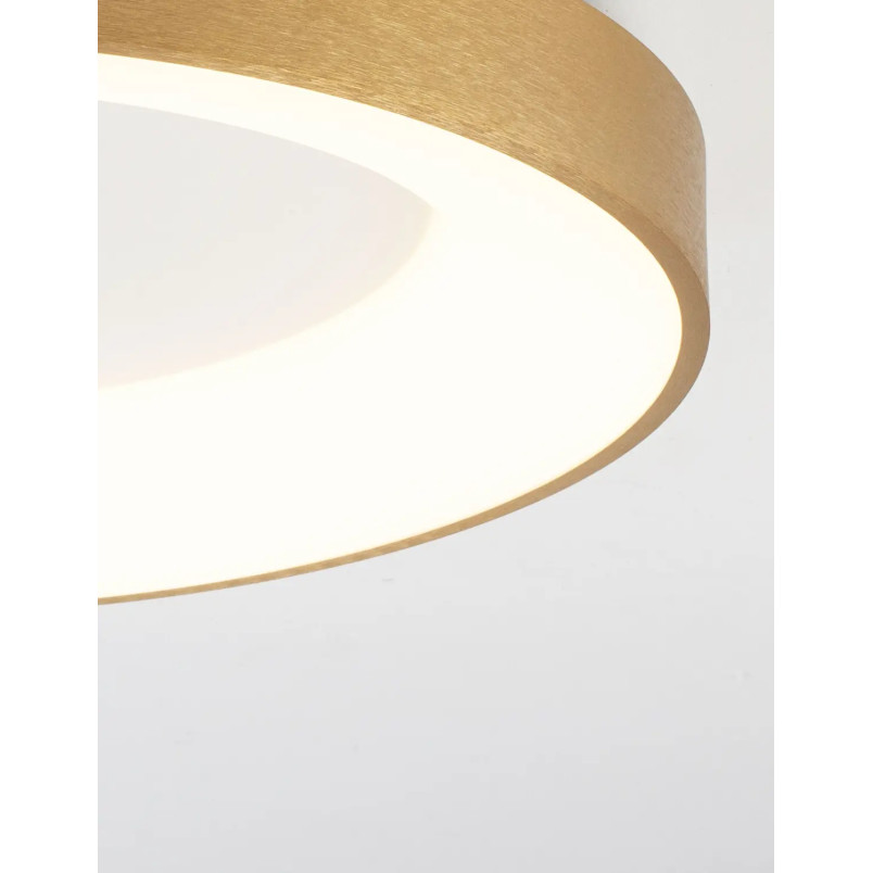 Plafon okrągły - ściemniacz triac Surdo 38cm Thin LED 3000K szczotkowane złoto