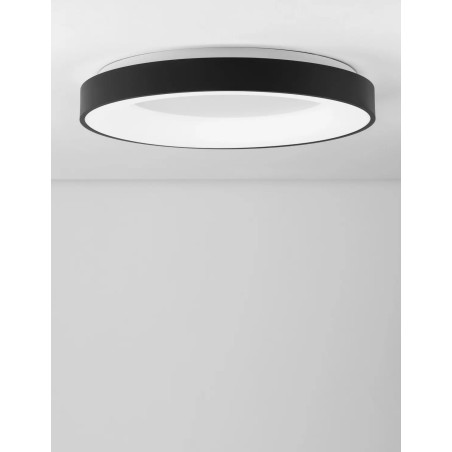 Plafon okrągły - ściemniacz triac Surdo 60cm Thin LED 4000K czarny