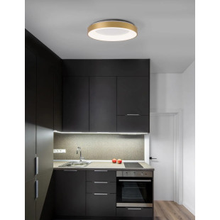 Plafon okrągły - ściemniacz triac Surdo 60cm Thin LED 3000K szczotkowane złoto